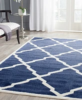 Safavieh Amherst AMT421 Navy and Beige 2'6" x 4' Area Rug