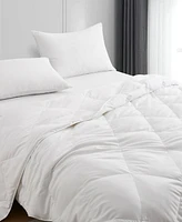 Unikome Lightweight White Goose Down Feather Fiber Comforter