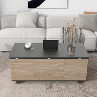 Streamdale Furniture Modern Lift Top Coffee Table Multi Functional Table With 3 Drawers