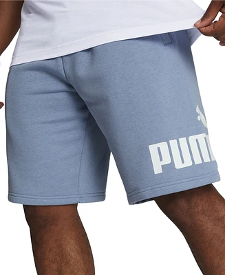 Puma Men's Regular-Fit Big Logo-Print Fleece 10" Shorts