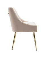 WestinTrends Upholstered Performance Velvet Accent Chair With Metal Leg