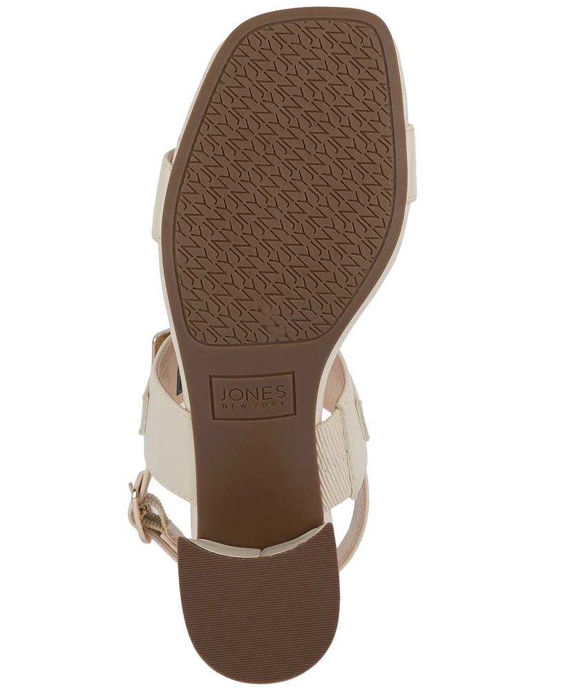 Jones New York Women's Yahssa Buckled Block Heel Dress Sandals