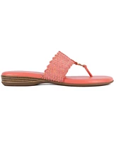 Jones New York Women's Sonal Woven Thong Flat Sandals