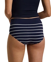 Lauren Ralph Seamless Striped Jersey High-Rise Brief Underwear, 4L0094