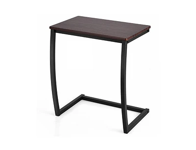 Slickblue Steel Frame C-shaped Sofa Side End Table-Coffee