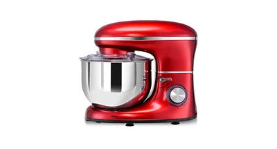 Slickblue 6 Speed 6.3 Qt Tilt-Head Stainless Steel Electric Food Stand Mixer