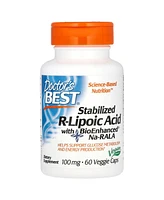 Doctor's Best Stabilized R-Lipoic Acid with BioEnhanced Na-rala 100 mg - Veggie Caps