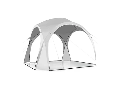 Slickblue 11 x 11 Feet Patio Sun Shade Shelter Canopy Tent Portable Upf 50+ Outdoor Beach-White