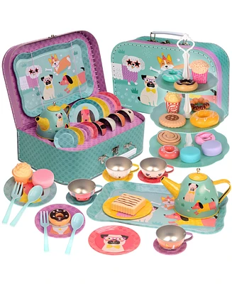 Jewelkeeper Toy Tea Set with Carry Case