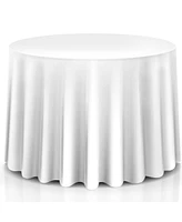 Slickblue 10 Pieces 120 Inch Home Restaurant Polyester Round Tablecloth