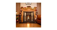 Slickblue Single Panel Fireplace Screen Free Standing Spark Guard Fence