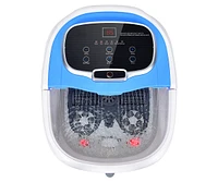 Slickblue Portable All-In-One Heated Foot Bubble Spa Bath Motorized Massager