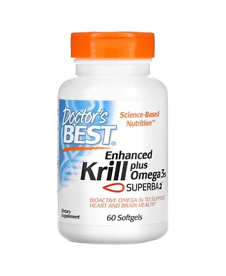 Doctor's Best Enhanced Krill Plus Omega3s with Superba 2 - 60 Softgels - Assorted Pre