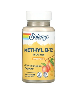 Solaray Methyl B-12 Lozenges Natural Mango Peach 2 500 mcg - 60 Lozenges