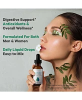 Codeage Chlorophyll Liquid Drops Supplement - Chlorophyll 50 mg per Serving, Liquid Chlorophyll Water, Organic Peppermint Flavor Clorofila Drink
