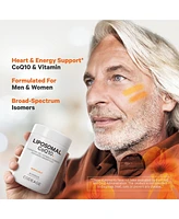 Codeage Liposomal CoQ10 Supplement - 125 mg Coenzyme with Vitamin E Isomers Tocopherols - 2-Month Supply - 1 Capsule Per Serving
