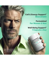 Codeage Liposomal Nicotinamide Riboside+ Supplement - 500 mg Nicotinamide Riboside - Betaine Anhydrous, Trans-Pterostilbene