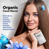 Codeage Biotin Supplement with Vitamin C, Vitamin E, Vitamin B6, Niacin, Folate, Organic Food Blend, Phytoceramides, Astaxanthin, Selenium