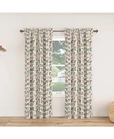 Marepesia Butterfly Print Room Darkening Rod Pocket Curtain Panel