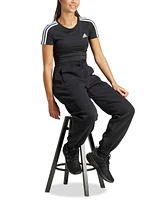 adidas Women's Essentials 3 Stripes Cropped "Baby" T-Shirt