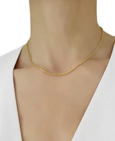 14k Gold Necklace, 16" Diamond-Cut Popcorn Chain (1-5/8mm)