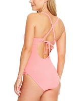 Beyond Control Women's Tiered Ruffle One-Piece Swimsuit