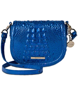 Brahmin Briar Cobalt Potion Melbourne Mini Leather Crossbody