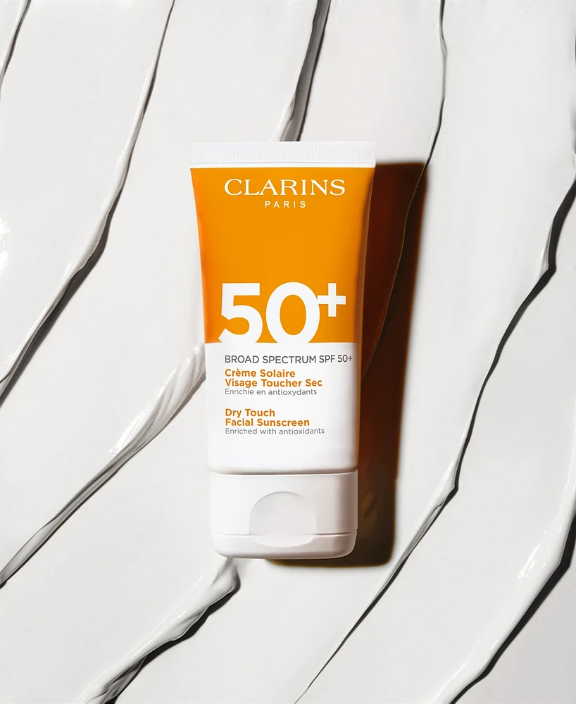 Clarins Dry Touch Facial Sunscreen Broad Spectrum Spf 50+, 1.7 oz.