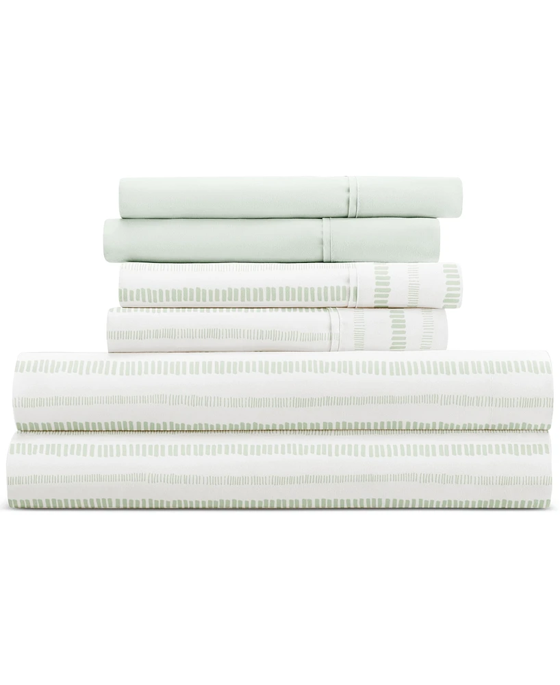 Kaycie Gray Microfiber 6-Pc. Sheet Set, King