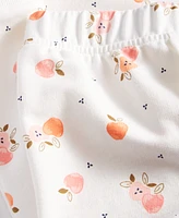 First Impressions Baby Girls Mini-Apple-Print French Terry Pants, Created for Macy's