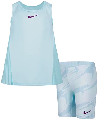 Nike Little Girls 2-Pc. Prep Your Step Shorts & Top Set