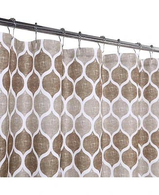 Caromio Geometric Print Fabric Shower Curtain, 70" x 78"