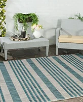 Safavieh Courtyard CY8062 Gray and Blue 2' x 3'7" Outdoor Area Rug