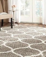 Safavieh Hudson SGH280 Gray and Ivory 5' x 5' Round Area Rug