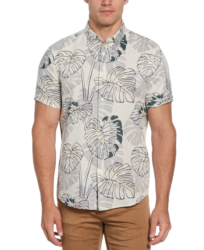 Perry Ellis Men's Leaf-Print Shirt