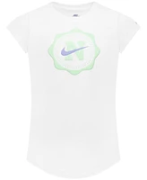 Nike Little Girls Prep Your Step Logo Graphic T-Shirt