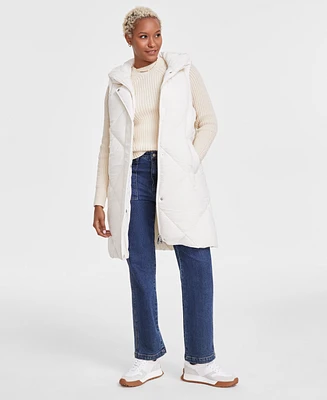 Sam Edelman Women's Quilted Hooded Puffer Vest, Created for Macy's