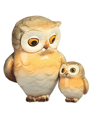 Fc Design 5.25"H Owl with Baby Figurine Decoration Home Decor Perfect Gift for House Warming, Holidays and Birthdays