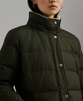 Lauren Ralph Lauren Petite Faux-Fur-Trim Hooded Puffer Coat