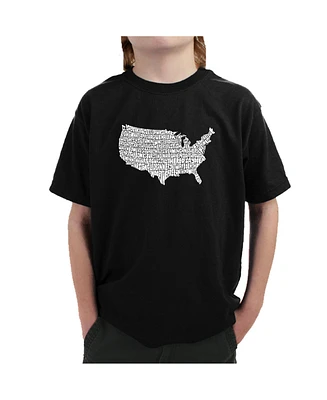 La Pop Art Boys Word T-shirt - The Star Spangled Banner