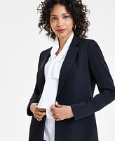 Bar Iii Women's Notched-Collar Open-Front Blazer, Created for Macy's