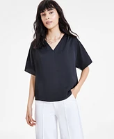 Bar Iii Women's V-Neck Dolman-Sleeve Top, Created for Macy's