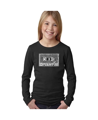 La Pop Art Girls Word Art Long Sleeve - The 80's