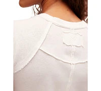 Free People Women's Riley Cotton Raglan-Sleeve Top