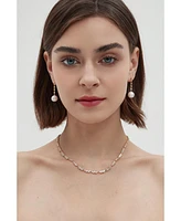 Electra Riviere Freshwater Pearl Drop Earrings