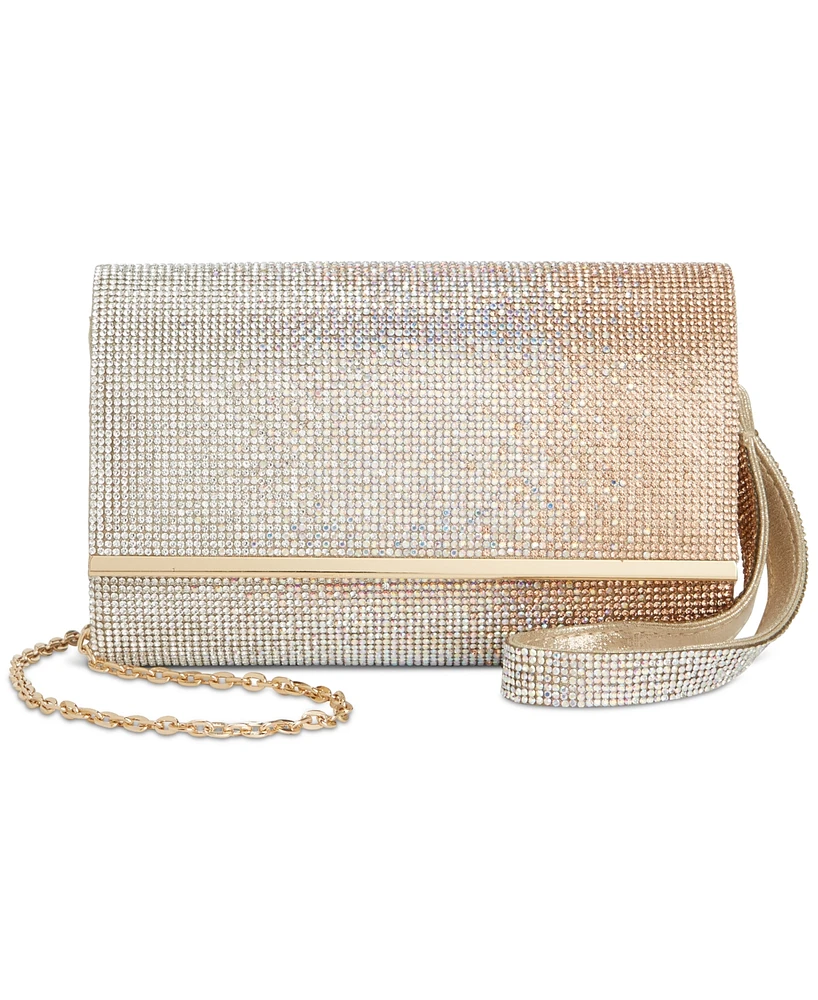 I.n.c. International Concepts Caitlinn Mini Crystal Ombre Clutch Crossbody, Created for Macy's