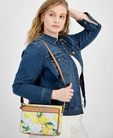 Giani Bernini Lemon Print Saffiano Small East West Crossbody, Created for Macy's