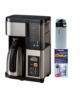 Zojirushi Ec-YTC100XB 10-Cup Coffee Maker (Stainless Steel/Black) Bundle