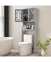 Sugift Bathroom Spacesaver Organizer with Adjustable Shelf