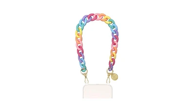The American Case Pastel Resin Bracelet Phone Chain with Golden Carabiners